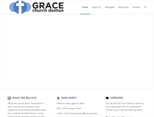 Tablet Screenshot of gracechurchdenton.com